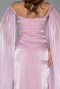 Robe de Soirée Longue Mousseline Poudre ABU6337