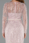 Robe De Soirée Perlé Longue Poudre ABU5649