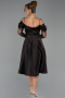 Tenue de Soirée Midi Satin Brun ABK2552