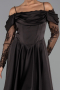 Tenue de Soirée Midi Satin Brun ABK2552