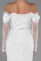 Tenue de Soirée Midi Perlé Blanc ABK2663
