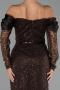 Tenue de Soirée Midi Perlé Brun ABK2663