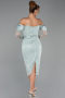 Tenue de Soirée Midi Perlé Menthe ABK2663
