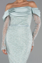 Tenue de Soirée Midi Perlé Menthe ABK2663