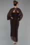 Robe De Soirée Midi Brun ABK2664