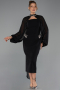 Robe De Soirée Midi Noir ABK2664