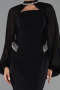 Robe De Soirée Midi Noir ABK2664
