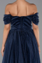 Robe de Cérémonie Midi Bleu Marine ABK2665