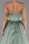 Robe de Soirée Longue Satin Menthe ABU6293