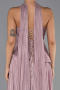 Robe de Soirée Longue Mousseline Poudre ABU6335