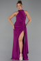 Robe de Soirée Longue Fushia ABU5918