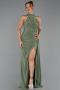 Robe de Soirée Longue Kaki ABU5918