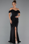 Robe de Soirée Longue Noir ABU6341