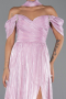 Robe de Soirée Longue Mousseline Poudre ABU6342
