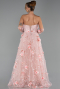 Robe de Soirée Longue Poudre ABU6344