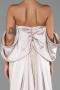 Robe de Soirée Longue Perlé Vison ABU6351