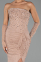 Robe de Soirée Longue Dantelle Pelure D'oignon ABU6355