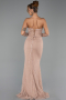Robe de Soirée Longue Dantelle Pelure D'oignon ABU6355