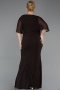 Robe De Soirée Grande Taille Longue Brun ABU2857