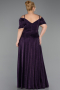 Robe de Soirée Grande Taille Longue Violet ABU6333
