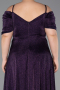 Robe de Soirée Grande Taille Longue Violet ABU6333