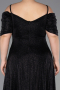 Robe de Soirée Grande Taille Longue Noir ABU6333