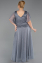 Robe De Soirée Grande Taille Longue Anthracite ABU5323