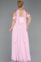 Robe de Soirée Grande Taille Longue Mousseline Poudre ABU5551