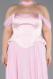 Robe de Soirée Grande Taille Longue Mousseline Poudre ABU5551