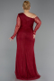 Robe De Soirée Grande Taille Longue Dantelle Rouge Bordeaux ABU6339
