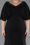 Robe De Soirée Grande Taille Longue Noir ABU6353