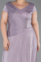 Robe De Soirée Grande Taille Longue Lavande ABU6363