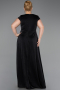 Robe De Soirée Grande Taille Longue Noir ABU6363