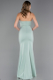 Robe de Soirée Longue Menthe ABU6366