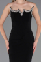 Robe de Soirée Longue Noir ABU6366
