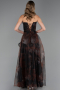 Robe de Soirée Longue Brun ABU3360