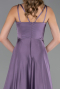 Robe de Soirée Longue Satin Lavande ABU5146