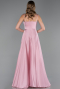 Robe de Soirée Longue Satin Poudre ABU5146