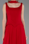 Robe de Soirée Longue Mousseline Rouge ABU6369