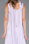 Robe de Soirée Longue Mousseline Lilas ABU6369