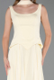 Robe de Soirée Longue Mousseline Jaune ABU6369