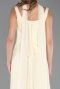 Robe de Soirée Longue Mousseline Jaune ABU6369