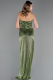 Robe de Soirée Longue Kaki ABU6370