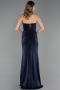 Robe de Soirée Longue Bleu Marine ABU6371