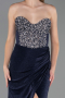 Robe de Soirée Longue Bleu Marine ABU6371