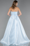 Robe de Soirée Longue Perlé Bleu clair ABU5511