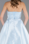 Robe de Soirée Longue Perlé Bleu clair ABU5511