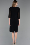 Robe De Invitation Grande Taille Midi Noir ABK2668