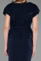 Robe De Invitation Grande Taille Midi Bleu Marine ABK2669