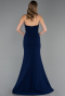 Robe de Soirée Longue Bleu Marine ABU6374